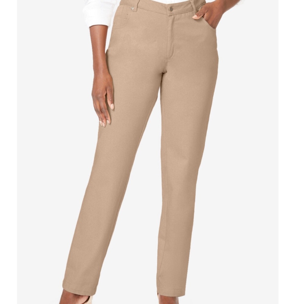 Jessica London Khaki Denim Jeans Sz 24 Plus